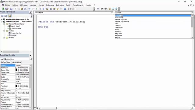 Excel VBA - Créer une Liste déroulante dépendante en code VBA смотреть онлайн