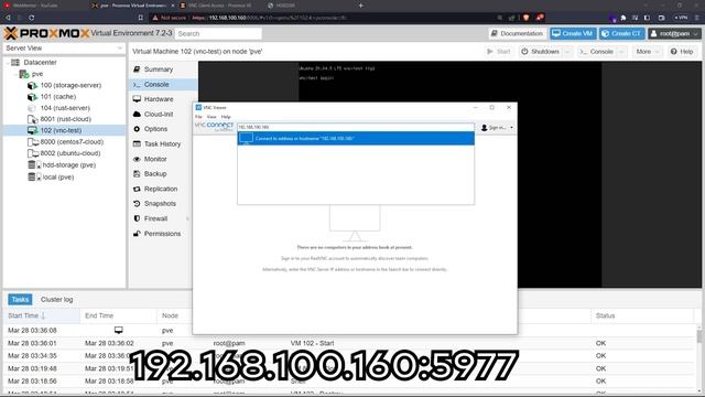 Remote Access VNC Client On Proxmox смотреть онлайн