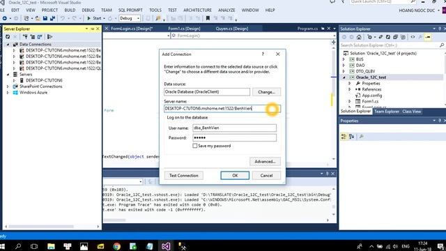 Cách login C# với ORACLE смотреть онлайн