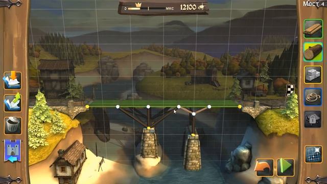 Bridge Constructor Medieval Прохождение Обзор на русском Тупой король #1 смотреть онлайн