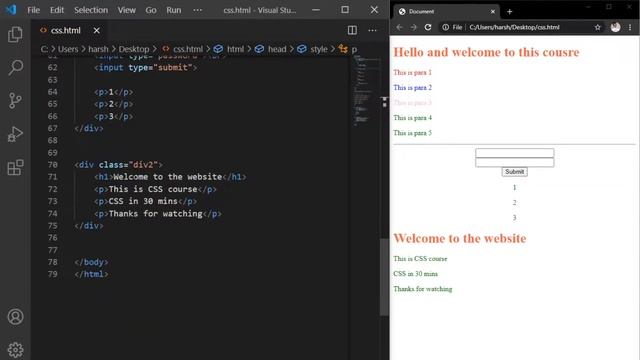 Complete CSS Tutorial in 30 Minutes For Beginners in Hindi | Harsh Gupta смотреть онлайн