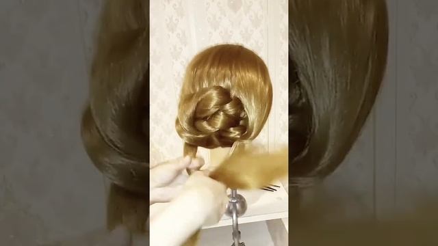 ??Объемный пучок ЗА МИНУТУ?Необычный пучок?Прическа в школу, на выпускной,на свадьбу?Лёгкая прическ смотреть онлайн