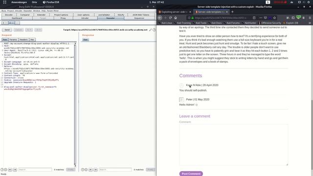 Server side template injection with a custom exploit (Video solution) смотреть онлайн