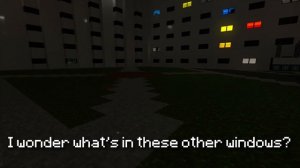 Backrooms Level 188 (The Courtyard of windows) in Minecraft