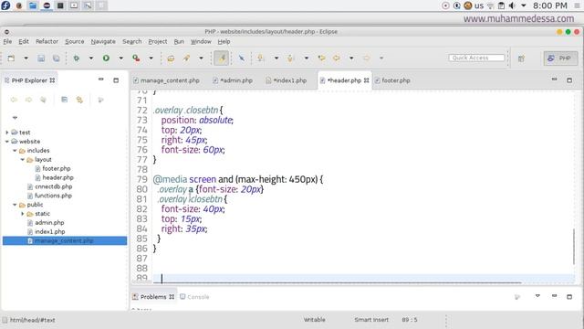 11 PHP & MySQL CMS admin page style смотреть онлайн