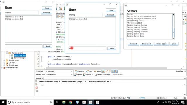multiple client server chat program in java with gui and Socket смотреть онлайн