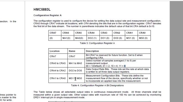 3-х осевой цифровой компас HMC5883L документация смотреть онлайн