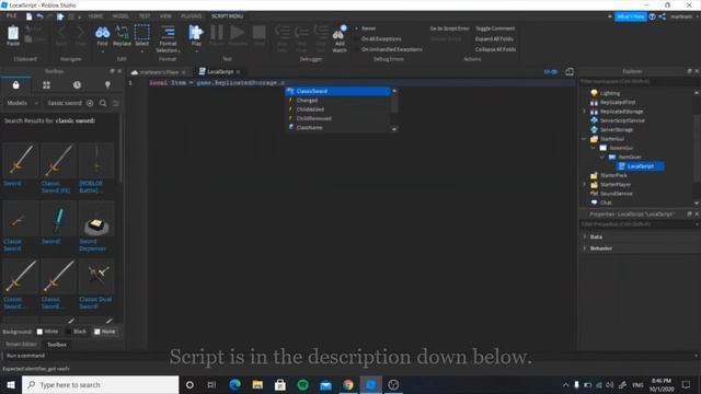 How to make a Gui Button that gives players items (Roblox Studio) смотреть онлайн