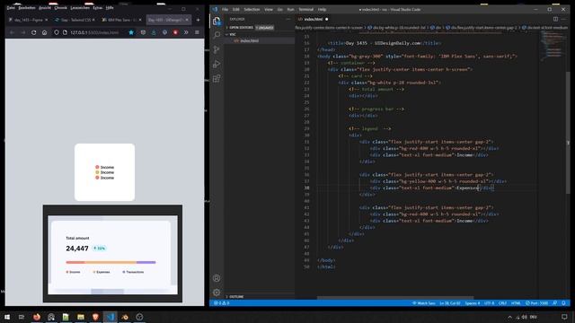 Design to Code | Dashboard Component | Tailwindcss смотреть онлайн