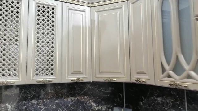 Кухня Версаль угловая 3900х2100 Капучино матовый Фортуна мебель. смотреть онлайн