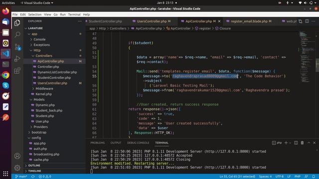 Send Email in Angular | Laravel Angular Tutorial | Part-50 смотреть онлайн
