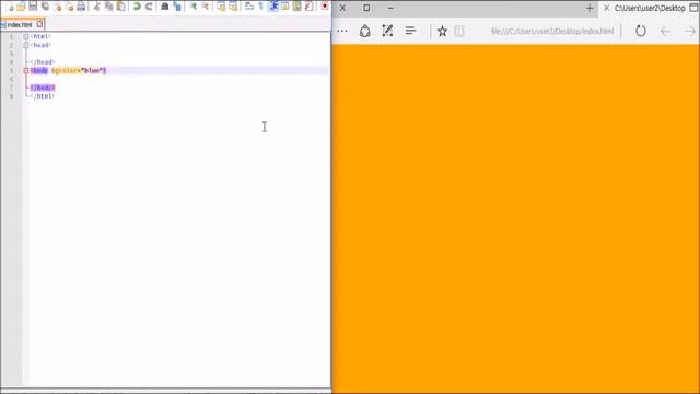 HTML - Tutorial 2 - bgcolor смотреть онлайн
