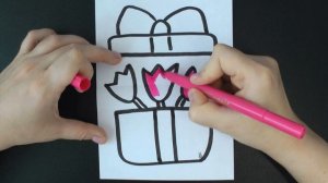 Как нарисовать цветы маме. Рисунки для срисовки.