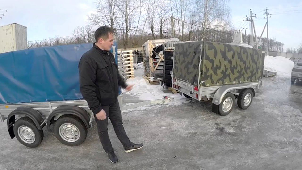 Двухосный прицеп МЗСА 817730.012. Обзор прицепа. ЦЛП АРИВА смотреть онлайн