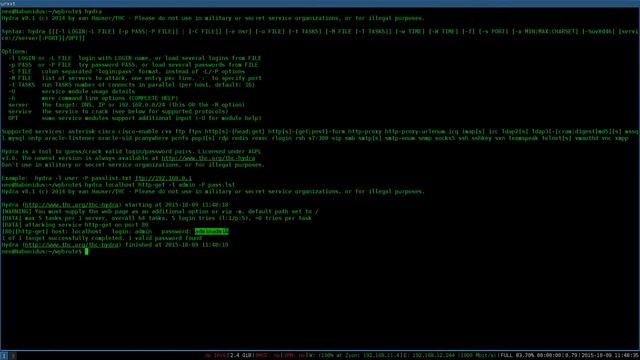 Brute Force password protected Wordpress 4.3.1 Login form with hydra. смотреть онлайн