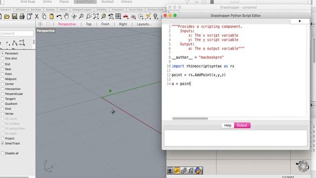 construct point 3d inside grasshopper using python script смотреть онлайн