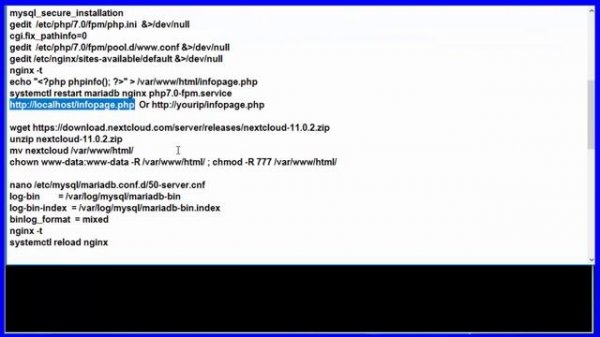 How To Install Nextcloud with Nginx On Debian GNU Linux 9.1 stretch