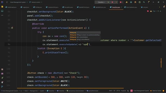 Hotel Management System | Creating Check-Out Class | Java Project смотреть онлайн
