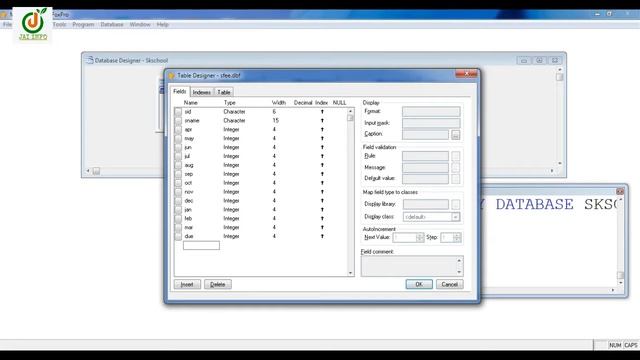 Create Students Fee Table in vfp || How to Create School Management Project Hindi смотреть онлайн
