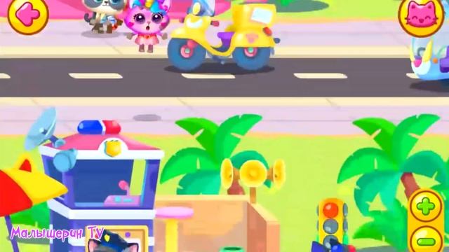 Маленький кошачий город | Играю с котенком в игре Little Kitty Town