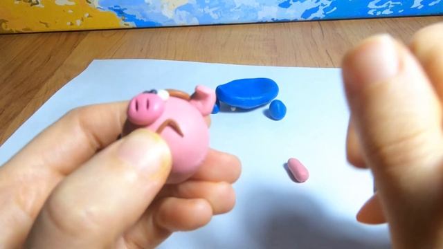 КАК СЛЕПИТЬ ИЗ ПЛАСТИЛИНА Поросеночка?\ВИДЕО ЛЕПКА/MODELING FROM PLASTICINE смотреть онлайн