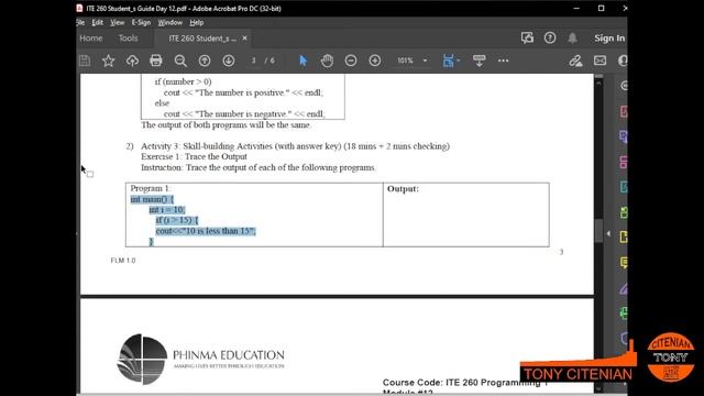 M12 Nested if else statement смотреть онлайн