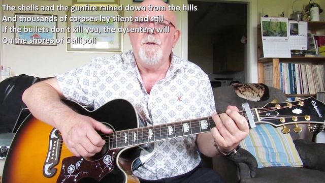 Guitar: On The Shores of Gallipoli (Including lyrics and chords) смотреть онлайн