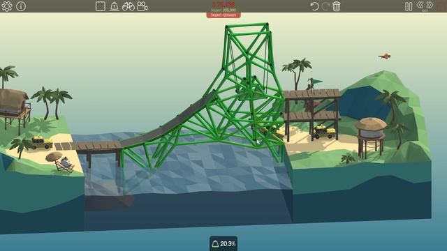 Poly Bridge | Тропический РАЙ! (НЕТ!) #27 смотреть онлайн