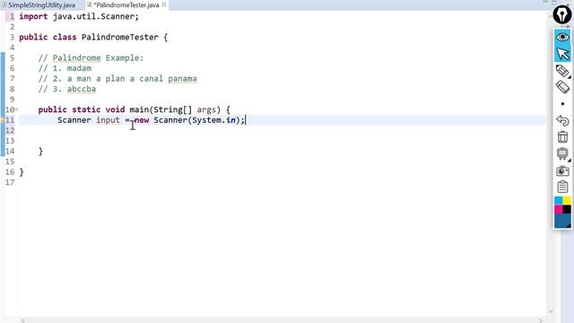 Palindrome (with spaces) testing in Java #10 смотреть онлайн