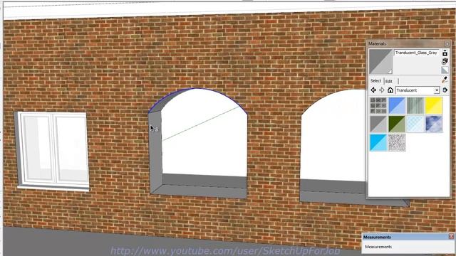 SketchUp рисуем окно смотреть онлайн