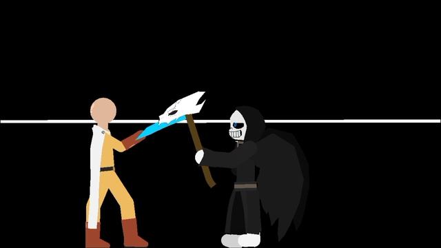 Saitama Vs Sans au's | Stick Nodes Animation смотреть онлайн