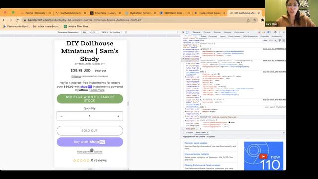 Sara Pion evaluates Handscraft for Shopify CRO Lift - Weekly Ecomm.Stream Virtual Workshop смотреть онлайн