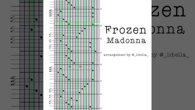 Frozen — Madonna | Tabs For 17-keys Kalimba | табы для калимбы в 17 язычков