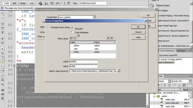 Creating a CMS in Dreamweaver part 2 смотреть онлайн