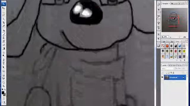 Werelofet3-Puppy drawing (Adobe Photoshop CS3) смотреть онлайн
