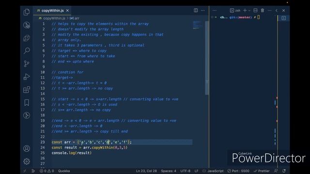 copyWithIn: Javascript Array Method смотреть онлайн