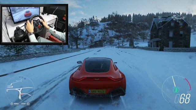 Vantage 2018 Aston Martin - Forza horizon 4 - logitech g29 steering wheel gameplay смотреть онлайн