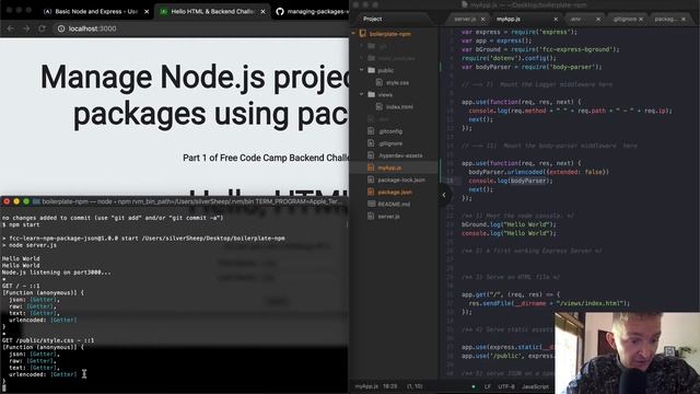 Use body-parser to Parse POST Requests - Basic Node and Express - Free Code Camp смотреть онлайн