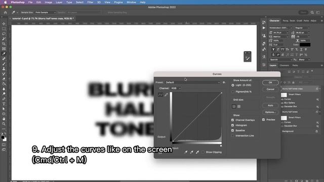 Blurry Halftone Text Effect in Adobe Photoshop смотреть онлайн