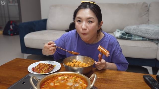 Real Mukbang:) Young Radish Bibimbap And Beef Brisket Soybean Paste Stew ☆ Korean Comfort Foods