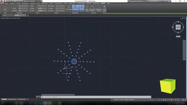 53 - Veamos el comando Matriz Polar en Autocad 2017 смотреть онлайн