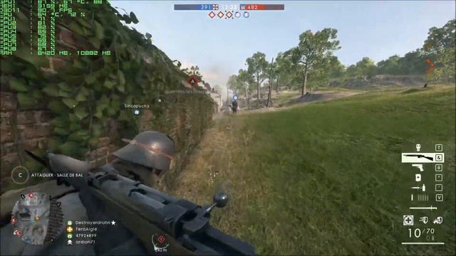 [Bottleneck Test] Battlefield 1 | i7 3770 - GTX 1070 1080p 144hz (ram 8 vs 16go) смотреть онлайн