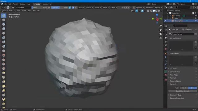 Blender Tutorial - Lesson 81 - Remesh Quad смотреть онлайн