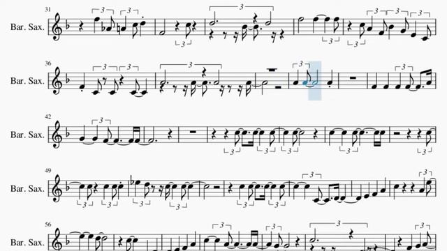 Baritone Sax Sheet Music: How to play Hold My Hand by Fats Waller смотреть онлайн