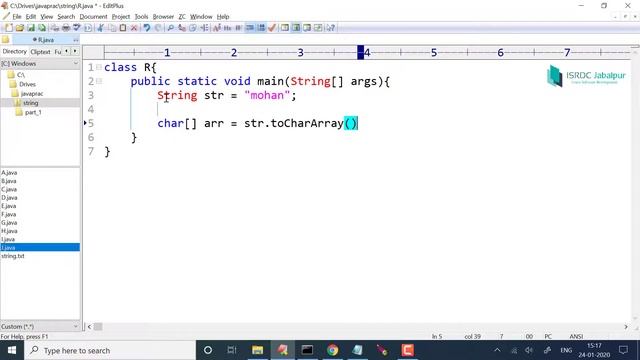STRING Handling in JAVA ~ #46 (toCharArray method) смотреть онлайн