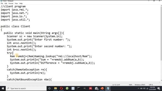 Remote Method Invocation | RMI program to find sum and difference | RMI architecture смотреть онлайн