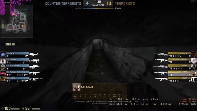 CORE I7 2600 + GTX 1060 CSGO смотреть онлайн