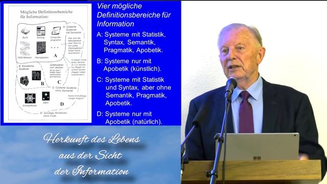Werner Gitt / Herkunft des Lebens aus der Sicht der Information смотреть онлайн