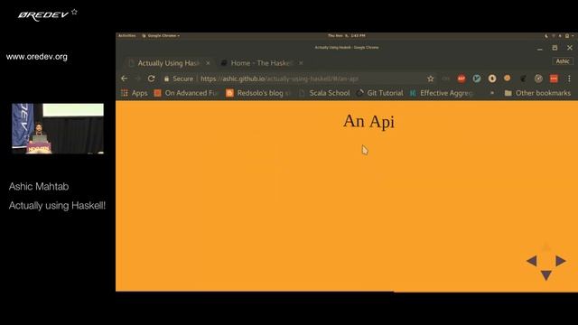 Øredev 2017 - Ashic Mahtab - Actually Using Haskell! смотреть онлайн