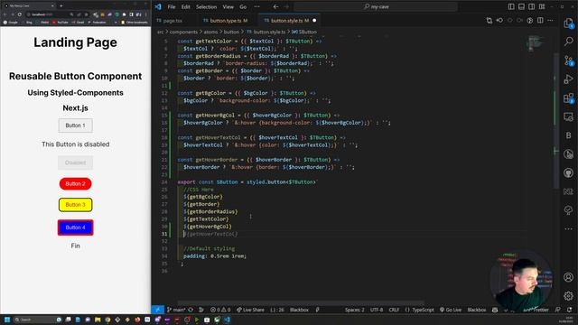 Adding Dynamic Hover Styles to Your Next.js Button Component! смотреть онлайн